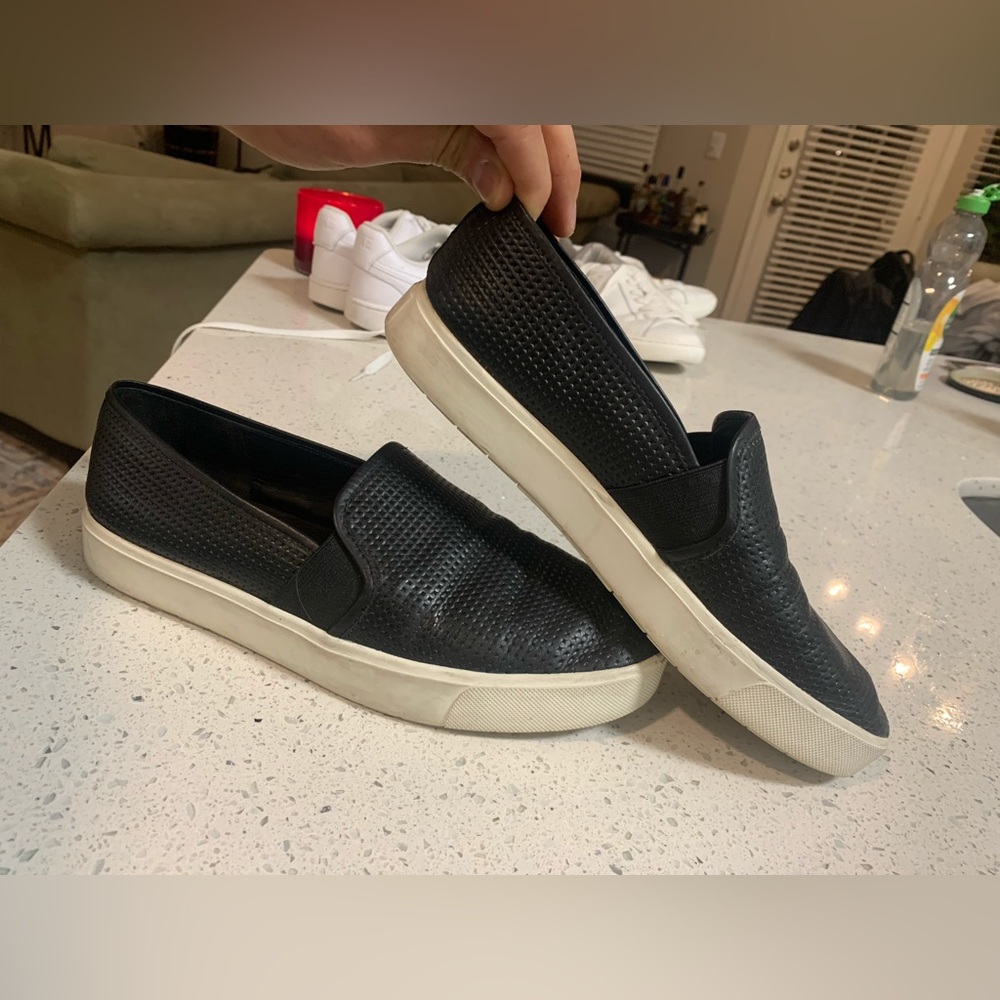 Vince Blair 5 Perforated Slip-On Sneaker. Women Size 8.